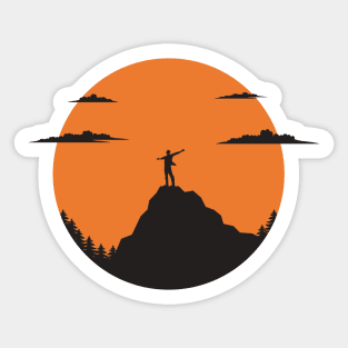 FREEDOM IN THE SUNSET Sticker